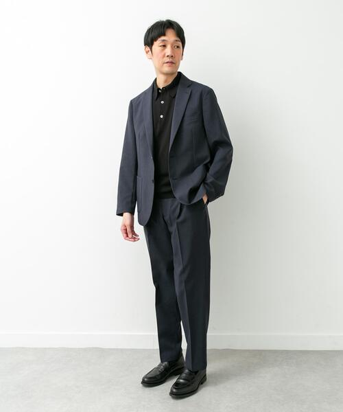 URBAN RESEARCH DOORS(アーバンリサーチドアーズ)の「LIFE STYLE TAILOR リネンライクコンフォータブル1タックパンツ(スーツパンツ・メンズ・グレー/ブラウン系その他/ブルー系その他・MEDIUM/X-LARGE/SMALL/LARGE)」の8枚目の写真