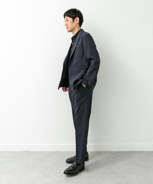 URBAN RESEARCH DOORS(アーバンリサーチドアーズ)の「LIFE STYLE TAILOR リネンライクコンフォータブル1タックパンツ(スーツパンツ・メンズ・グレー/ブラウン系その他/ブルー系その他・MEDIUM/X-LARGE/SMALL/LARGE)」の9枚目の写真