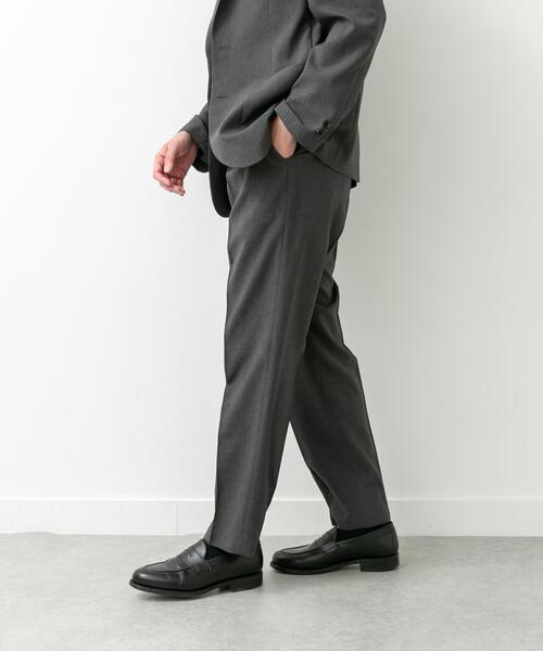 URBAN RESEARCH DOORS(アーバンリサーチドアーズ)の「LIFE STYLE TAILOR リネンライクコンフォータブル1タックパンツ(スーツパンツ・メンズ・グレー/ブラウン系その他/ブルー系その他・MEDIUM/X-LARGE/SMALL/LARGE)」の19枚目の写真