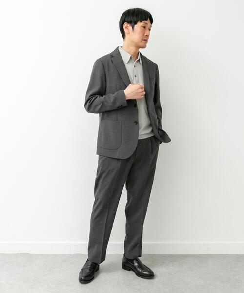URBAN RESEARCH DOORS(アーバンリサーチドアーズ)の「LIFE STYLE TAILOR リネンライクコンフォータブル1タックパンツ(スーツパンツ・メンズ・グレー/ブラウン系その他/ブルー系その他・MEDIUM/X-LARGE/SMALL/LARGE)」の20枚目の写真