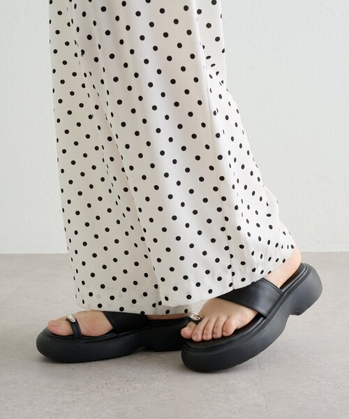 mystic（ミスティック）の「ボリュームソールモチーフサンダル（サンダル・レディース・ブラック・36/37/38）」の9枚目の写真