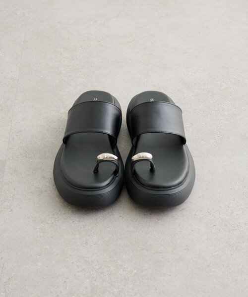 mystic（ミスティック）の「ボリュームソールモチーフサンダル（サンダル・レディース・ブラック・36/37/38）」の10枚目の写真