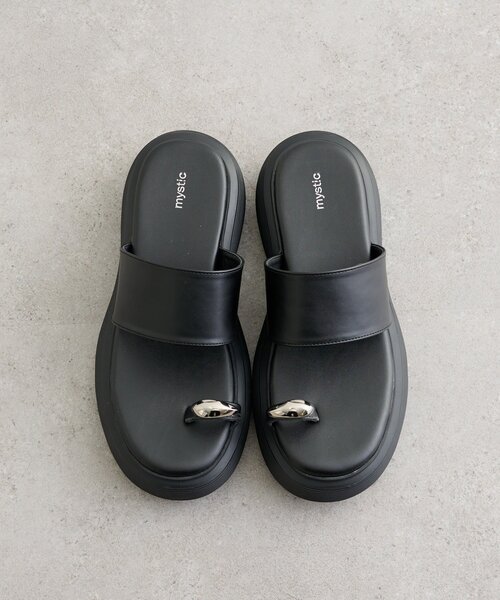 mystic（ミスティック）の「ボリュームソールモチーフサンダル（サンダル・レディース・ブラック・36/37/38）」の11枚目の写真