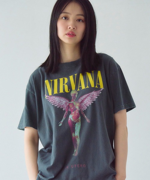 GOOD ROCK SPEED(グッドロックスピード)の「GOOD ROCK SPEED-NIRVANA TEE(Tシャツ/カットソー・メンズ・ブラック系2/ブラック/ホワイト系2/ブラック系3/ホワイト・L/M)」の5枚目の写真