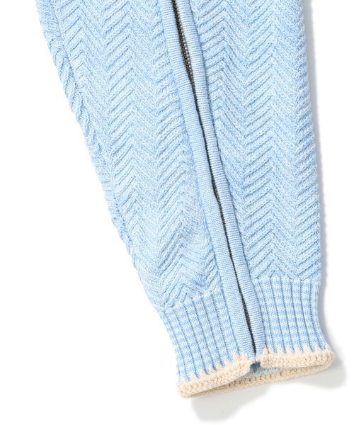 UNION（UNION TOKYO）（ユニオン）の「UNION TOKYO ANDREWS CARDIGAN ユニオントーキョー カーディガン（カーディガン/ボレロ・メンズ・ライトブルー/ダークブラウン・L/XL/S/M）」の14枚目の写真