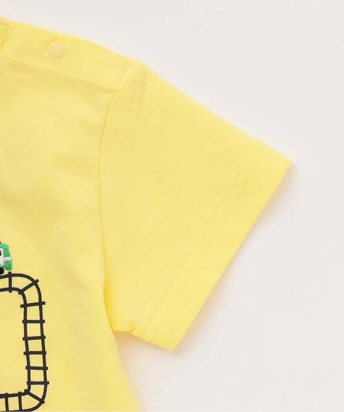 kladskap（クレードスコープ）の「【人気商品再入荷】【直営店で取り扱い無し】電車と線路半袖Tシャツ（Tシャツ/カットソー・キッズ・クリーム・130cm/110cm/100cm/90cm）」の6枚目の写真