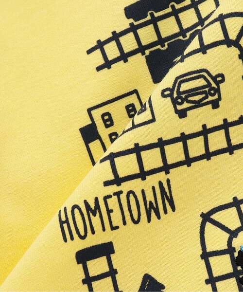 kladskap（クレードスコープ）の「【人気商品再入荷】【直営店で取り扱い無し】電車と線路半袖Tシャツ（Tシャツ/カットソー・キッズ・クリーム・130cm/110cm/100cm/90cm）」の8枚目の写真