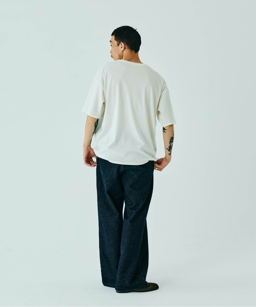 THE BOLDMAN(ザ ボールドマン)の「Summer Wool Tee - BIG / サマーウールTシャツ(Tシャツ/カットソー・メンズ・ブラック×グレー/ブラック/ホワイト・LARGE/MEDIUM)」の17枚目の写真