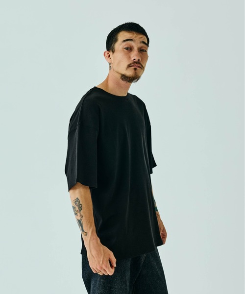 THE BOLDMAN(ザ ボールドマン)の「Summer Wool Tee - BIG / サマーウールTシャツ(Tシャツ/カットソー・メンズ・ブラック×グレー/ブラック/ホワイト・LARGE/MEDIUM)」の19枚目の写真