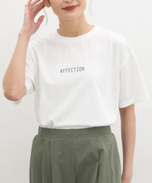 【ハニさら・接触冷感・ＵＶカット・遮熱】きれいめロゴＴシャツ