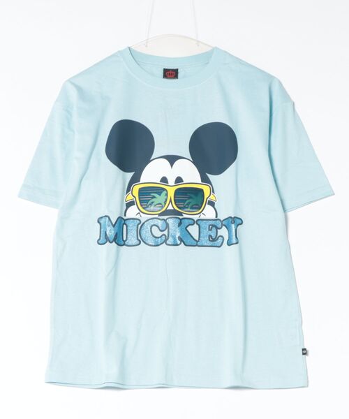 BABYDOLL(ベビードール)の「親子お揃い ディズニー リゾート柄レンチキュラーTシャツ 1587A(Tシャツ/カットソー・メンズ・ブルー/ライトブルー/ホワイト系1/ホワイト系2/イエロー×グリーン/パープル・ユニセックスS/ユニセックスM/ユニセックスL/ユニセックスXL)」の12枚目の写真