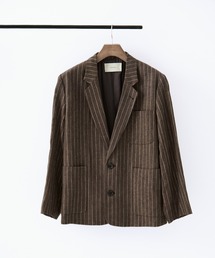 KEY TIMEZ（キータイムズ）の「[TODAYFUL/トゥデイフル]Boyfriend Stripe Linen Jacket/ボーイフレンドストライプリネンジャケット（テーラードジャケット）」