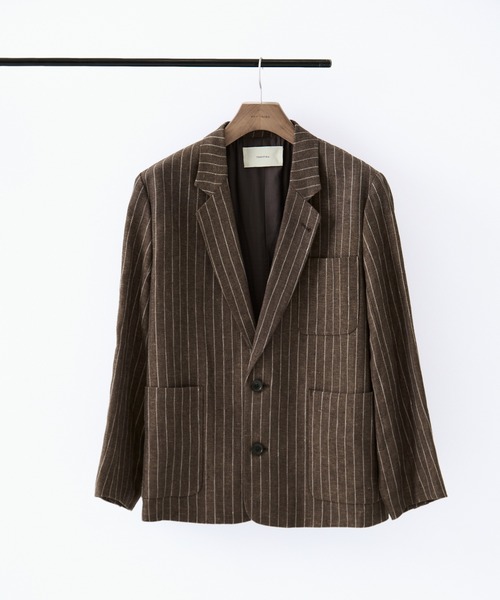 TODAYFUL/トゥデイフル]Boyfriend Stripe Linen Jacket/ボーイフレンド