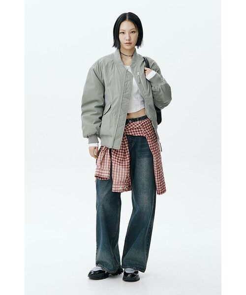 MUSINSA STANDARD WOMAN（ムシンサスタンダードウーマン）の「ウィメンズスリムスクープネックラグラン長袖Tシャツ[ホワイト]（Tシャツ/カットソー・レディース・その他・SMALL/MEDIUM/LARGE/X-SMALL）」の6枚目の写真