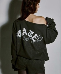 GATELESS（ゲートレス）の「【GATELESS】WAFFLE LONG SLEEVE / 【ゲートレス】ワッフルオフショル長袖Tシャツ（Tシャツ/カットソー）」