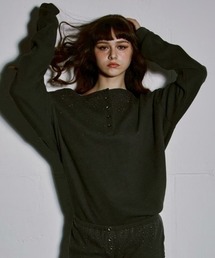 GATELESS（ゲートレス）の「【GATELESS】WAFFLE LONG SLEEVE / 【ゲートレス】ワッフルオフショル長袖Tシャツ（Tシャツ/カットソー）」