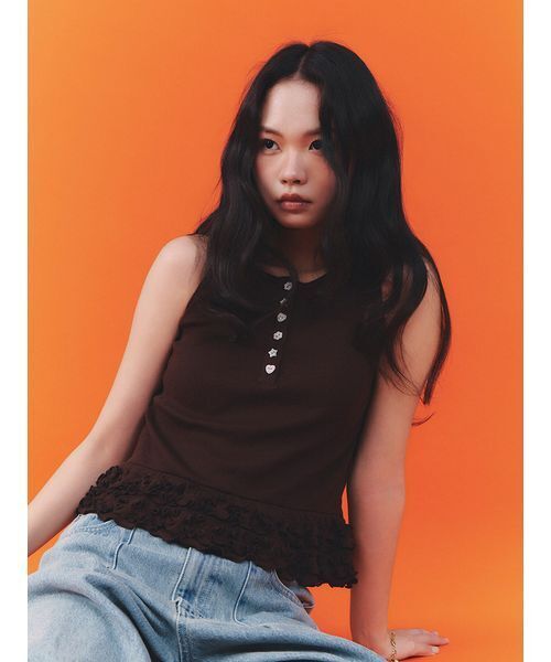 FURFUR(ファーファー)の「レースドッキングカーブデニムパンツ(デニムパンツ・レディース・ベージュ/ブラック/サックスブルー・0/1)」の22枚目の写真