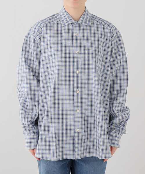 2026 Baserange(ベースレンジ) CLAUDE SHIRT BASERANGE/ベースレンジ CLAUDE SHIRT(ブルー)（シャツ/ブラウス