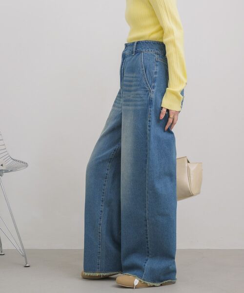 RETRO GIRL(レトロガール)の「ハイウエストカーブデニムPT(デニムパンツ・レディース・ブラック/ブルー・MEDIUM/LARGE)」の12枚目の写真