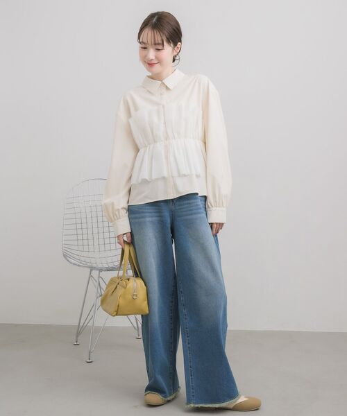 RETRO GIRL(レトロガール)の「ハイウエストカーブデニムPT(デニムパンツ・レディース・ブラック/ブルー・MEDIUM/LARGE)」の22枚目の写真