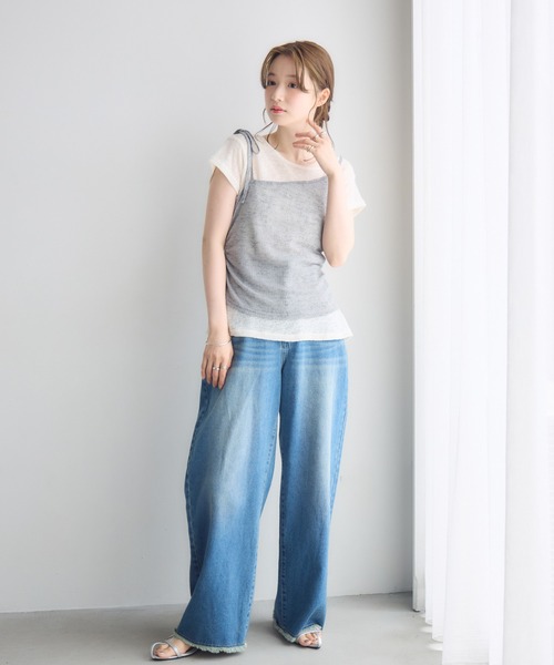 RETRO GIRL(レトロガール)の「【2サイズ展開】ハイウエストカーブデニムパンツ(デニムパンツ・レディース・ブラック/ブルー・MEDIUM/LARGE)」の11枚目の写真