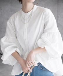 Mignonjour（ミニョンジュール）の「FReePLACe/パフスリーブ 長袖 ブラウス X12818（シャツ/ブラウス）」