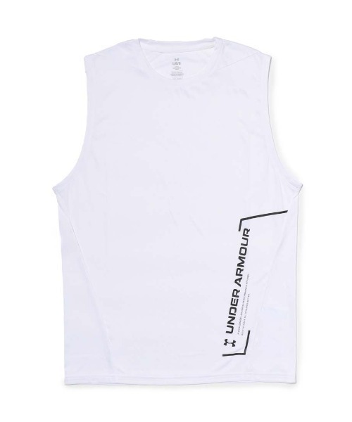 UNDER ARMOUR(アンダーアーマー)の「【別注】アンダーアーマー UAクールプロ グラフィック スリーブレス シャツ 限定コラボ(Tシャツ/カットソー・メンズ・グリーン/ホワイト/チャコールグレー・S/M/L/LL/3L)」の2枚目の写真