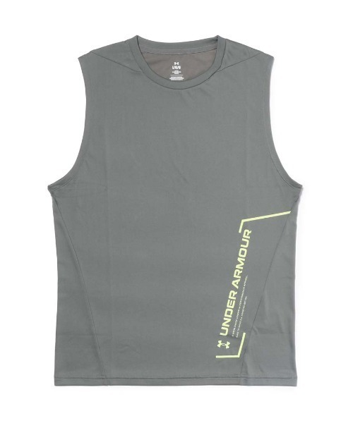 UNDER ARMOUR(アンダーアーマー)の「【別注】アンダーアーマー UAクールプロ グラフィック スリーブレス シャツ 限定コラボ(Tシャツ/カットソー・メンズ・グリーン/ホワイト/チャコールグレー・S/M/L/LL/3L)」の3枚目の写真