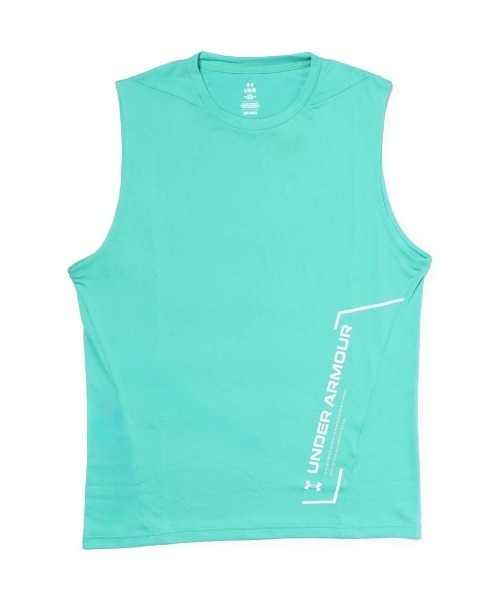 UNDER ARMOUR(アンダーアーマー)の「【別注】アンダーアーマー UAクールプロ グラフィック スリーブレス シャツ 限定コラボ(Tシャツ/カットソー・メンズ・グリーン/ホワイト/チャコールグレー・S/M/L/LL/3L)」の1枚目の写真