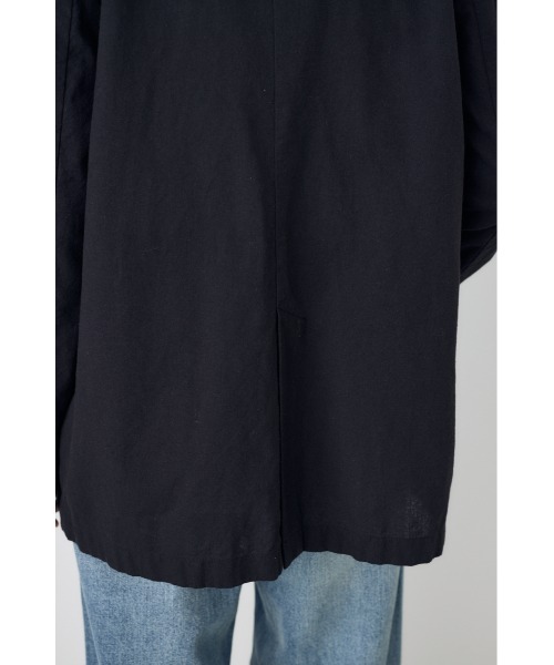 AZUL by moussy(アズールバイマウジー)の「フレンチリネンCOOLMAXテーラードジャケット 春服 夏服 秋服(テーラードジャケット・レディース・ベージュ/ブラック/オフホワイト・SMALL/MEDIUM)」の13枚目の写真