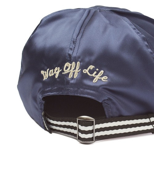 DEUS EX MACHINA(デウスエクスマキナ)の「(DEUS EX MACHINA)SUKA SATIN BALL CAP(キャップ・レディース・ネイビー・ONE SIZE)」の6枚目の写真