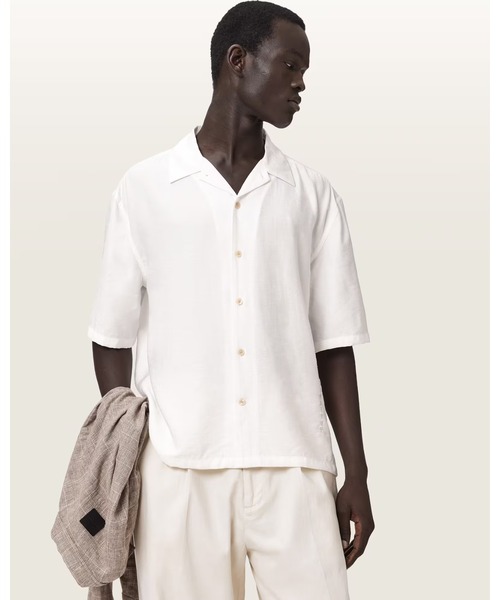 ALLSAINTS(オールセインツ)の「PURLEY OVERSIZED SHORT SLEEVE SHIRT | PURLEY オーバーサイズ 半袖 シャツ(シャツ/ブラウス・メンズ・ホワイト系その他・M/L/S/XS)」の3枚目の写真