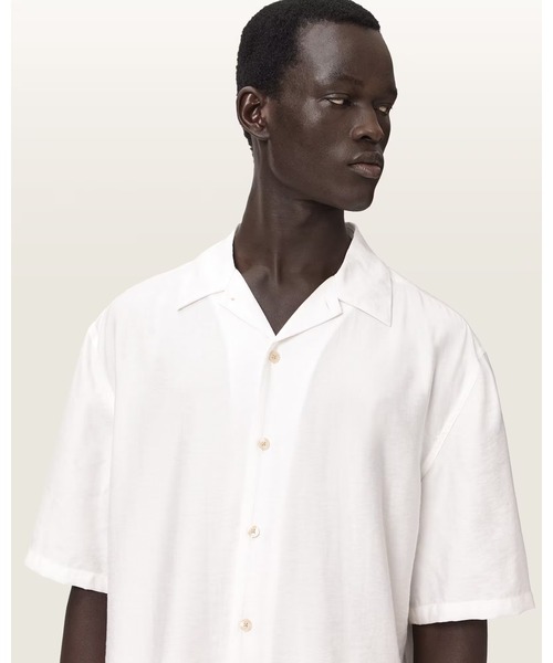 ALLSAINTS(オールセインツ)の「PURLEY OVERSIZED SHORT SLEEVE SHIRT | PURLEY オーバーサイズ 半袖 シャツ(シャツ/ブラウス・メンズ・ホワイト系その他・M/L/S/XS)」の4枚目の写真