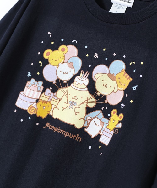 sanrio(サンリオ)の「【 sanrio / サンリオ 】 ポムポムプリン 30th Anniversary お誕生日 Tシャツ WNI(Tシャツ/カットソー・レディース・ホワイト/ネイビー・FREE)」の5枚目の写真