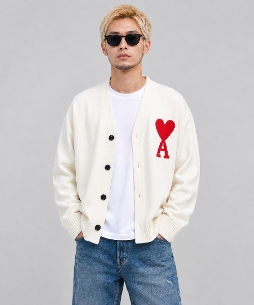 セール】AMI PARIS / AMI BIG HEART LOGO CADIGAN / AMI Paris.01