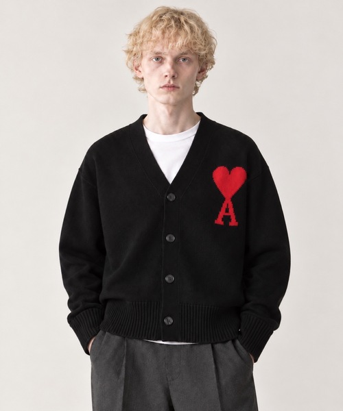 セール】AMI PARIS / AMI BIG HEART LOGO CADIGAN / AMI Paris.01