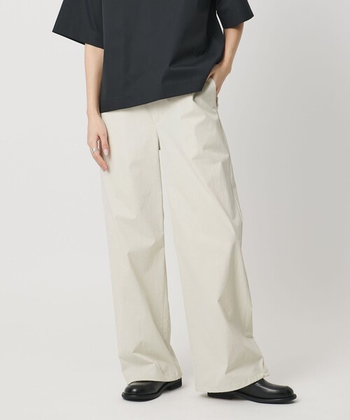 MARW UNITED ARROWS（マルゥ ユナイテッドアローズ）の「＜MARW UNITED ARROWS＞ストレート イージーパンツ 撥水（その他パンツ・レディース・ベージュ/ナチュラル/ブラック・36/38）」の3枚目の写真