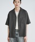 WYM LIDNM（ウィム バイ リドム）の「GAUZE JACQUARD CHECK H/S SHIRT（シャツ/ブラウス・S）」