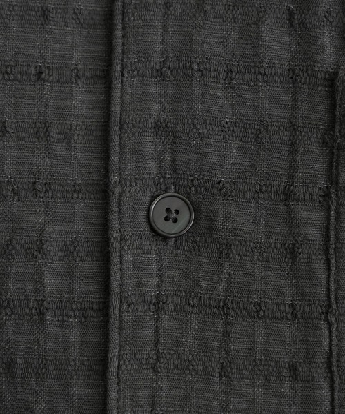 WYM LIDNM（ウィム バイ リドム）の「GAUZE JACQUARD CHECK H/S SHIRT（シャツ/ブラウス・メンズ・ダークブラウン/アイボリー/ダークグレー/ブラック・XS/S/M/L）」の19枚目の写真