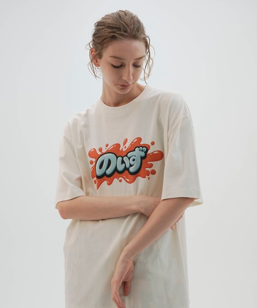 NOISE MAKER(ノイズメーカー)の「スプラッシュロゴTEE(Tシャツ/カットソー・メンズ・オフホワイト/ブラック・MEDIUM/LARGE/X-LARGE)」の2枚目の写真