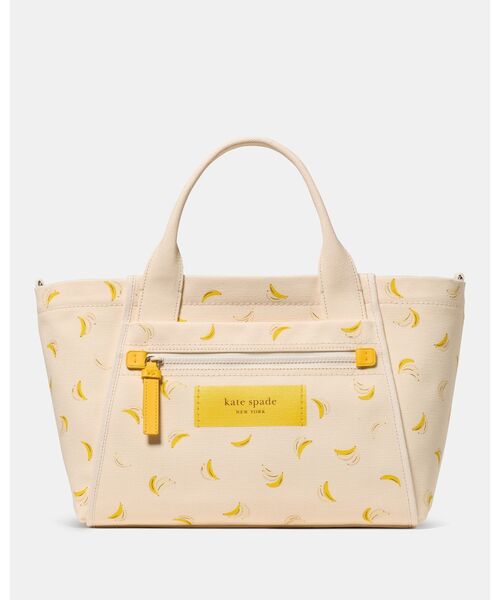 kate spade new york(ケイトスペード ニューヨーク)の「ダッシュ バナナ キャンバス トート バッグ(ショルダーバッグ・レディース・ベージュ・ONESIZE)」の2枚目の写真