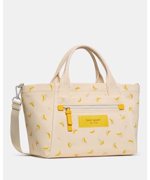 kate spade new york(ケイトスペード ニューヨーク)の「ダッシュ バナナ キャンバス トート バッグ(ショルダーバッグ・レディース・ベージュ・ONESIZE)」の3枚目の写真