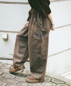 Trompe-l'oeil Distressed Denim Pants/トロンプルイユディストレスト