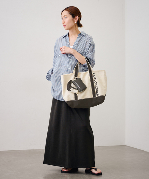 FRAMeWORK(フレームワーク)の「≪WEB限定 / 追加≫YA GOOD IDEAS YA BIG&MINI TOTE M 2(トートバッグ・レディース・ブラウン/ブラック・FREE)」の8枚目の写真