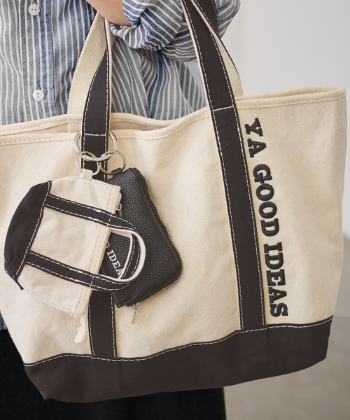 FRAMeWORK(フレームワーク)の「≪WEB限定 / 追加≫YA GOOD IDEAS YA BIG&MINI TOTE M 2(トートバッグ・レディース・ブラウン/ブラック・FREE)」の5枚目の写真