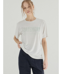 Soft Modal Crewneck Graphic Tee_Gray
