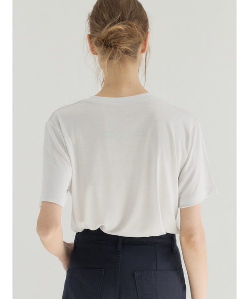 Sorry,Too Much Love(ソーリートゥーマッチラブ)の「Soft Modal Crewneck Graphic Tee_Gray(Tシャツ/カットソー・レディース・その他・FREE)」の3枚目の写真