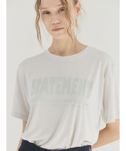 Sorry,Too Much Love(ソーリートゥーマッチラブ)の「Soft Modal Crewneck Graphic Tee_Gray(Tシャツ/カットソー・レディース・その他・FREE)」の5枚目の写真