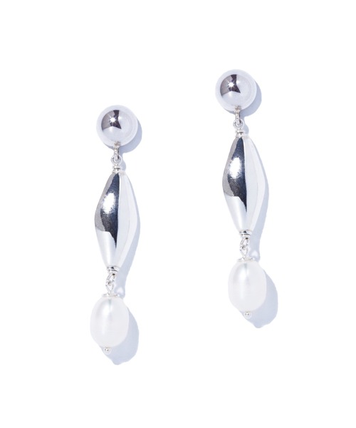 quip queint(クイップクエイント)の「【quip queint】medley pierce/メドレー ピアス シルバー 淡水パール(ピアス(両耳用)・レディース・シルバー・FREE)」の3枚目の写真