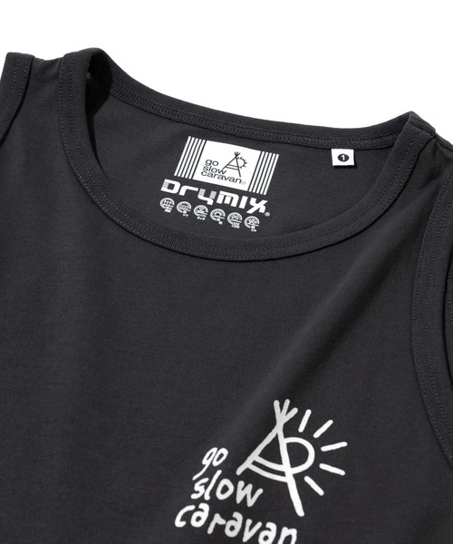 go slow caravan(ゴースローキャラバン)の「Drymix タンクトップワンピース W(ワンピース・レディース・イエロー/ブラック系その他2/ミント/アイボリー・FREE)」の5枚目の写真